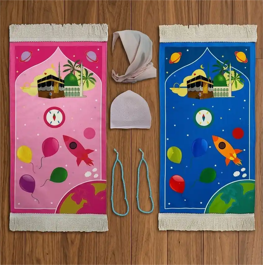 Generic 8-Piece Set: Best Kids Prayer Mats Gift Set