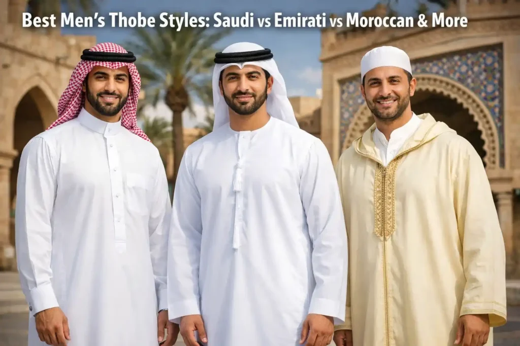 Best Men’s Thobe Styles Saudi vs Emirati vs Moroccan & More
