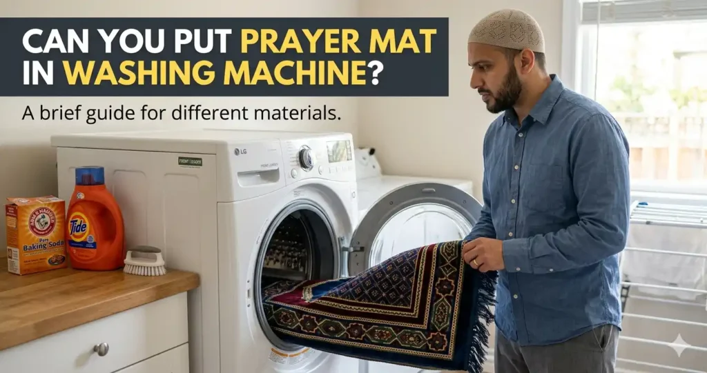 Can you put prayer mat in washing machine?