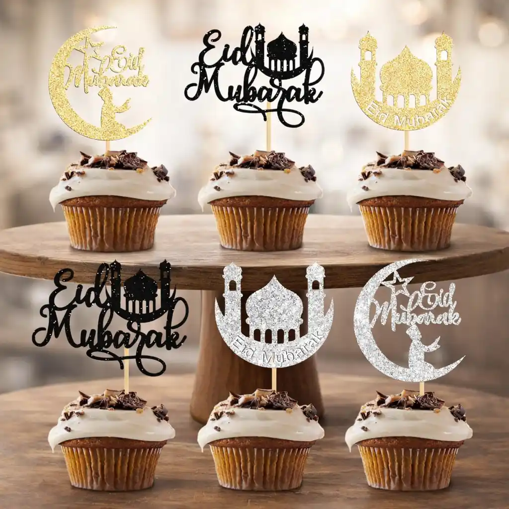 Elegant Eid al Adha Dessert Toppers
