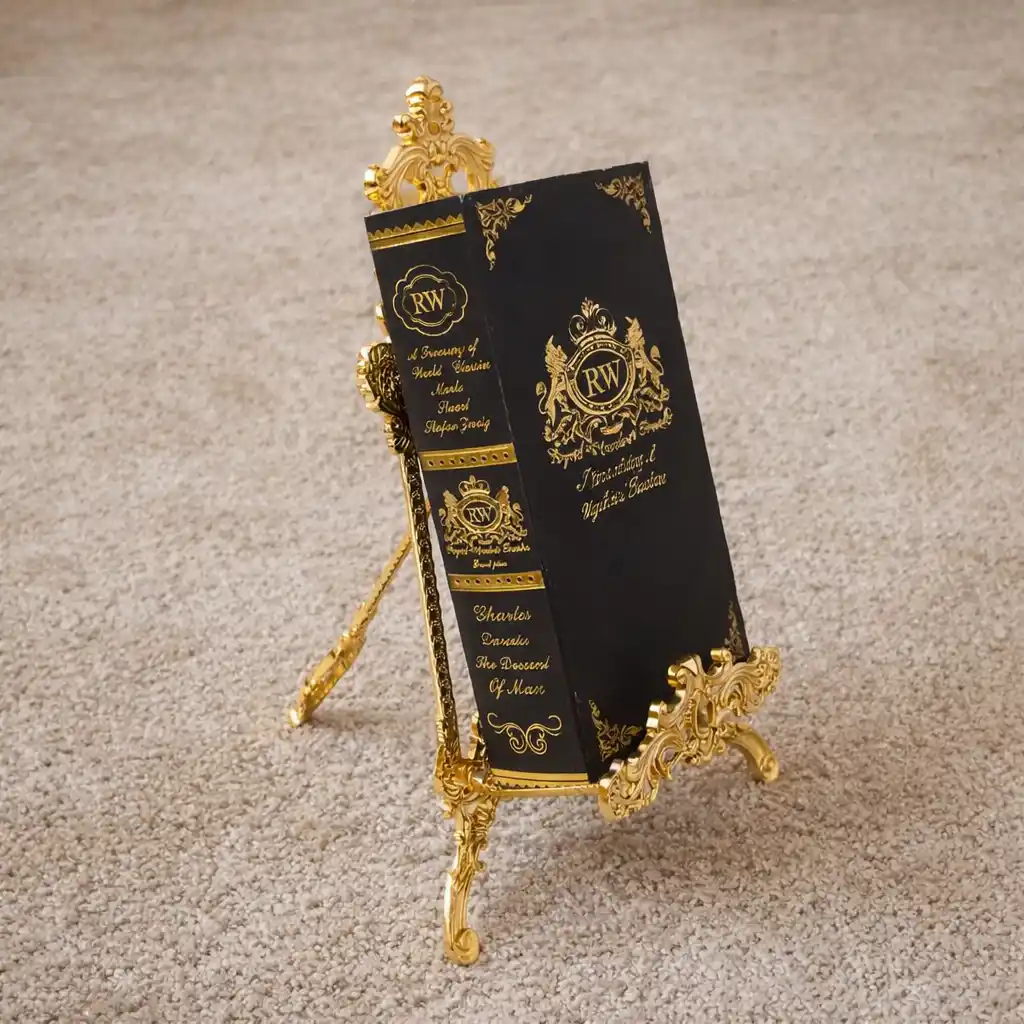 ZHXJXJ Gold Metal Quran Holder