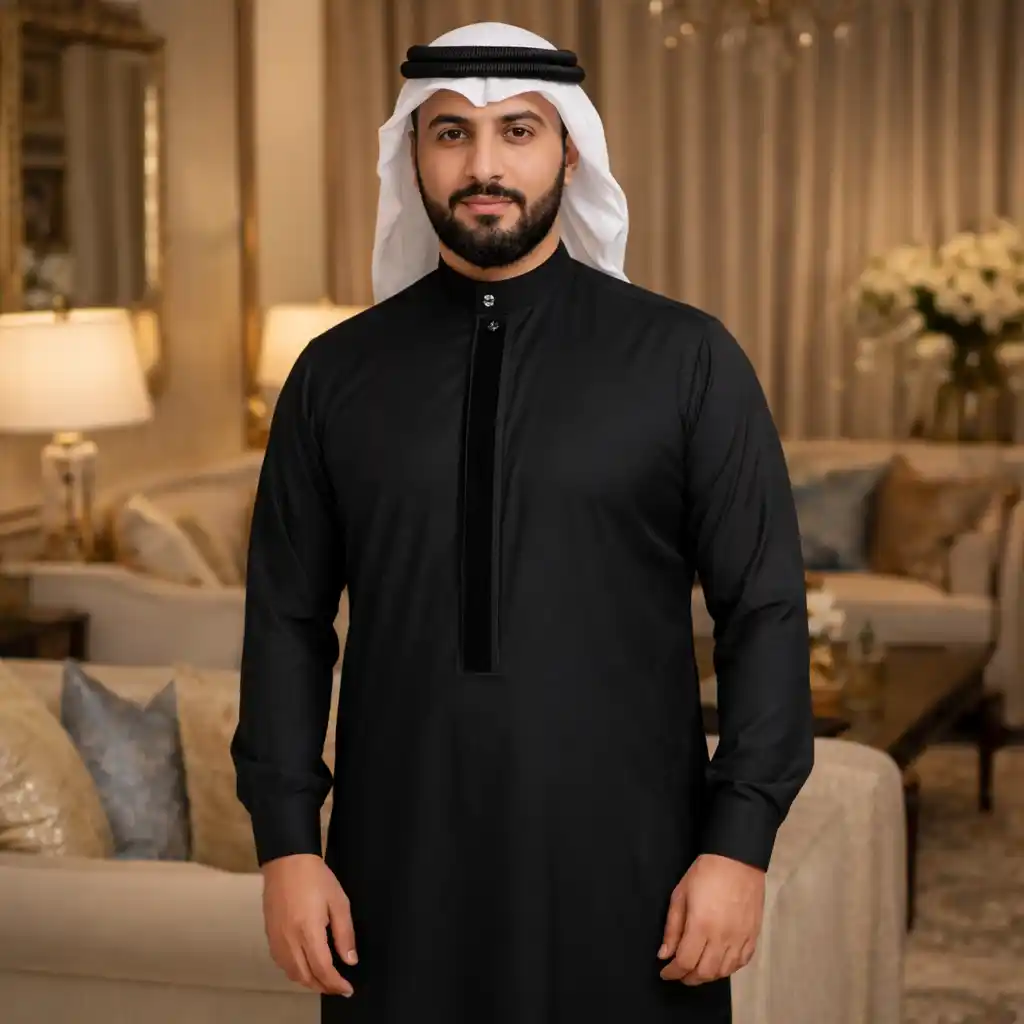 alqamees Exclusive Premium Synthetic Jubba