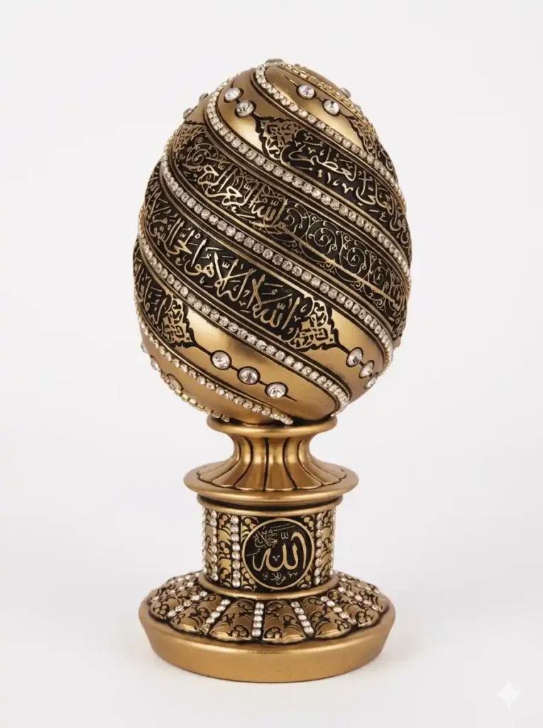 best unique Ramadan Gifts Gunes Gold Egg Sculpture