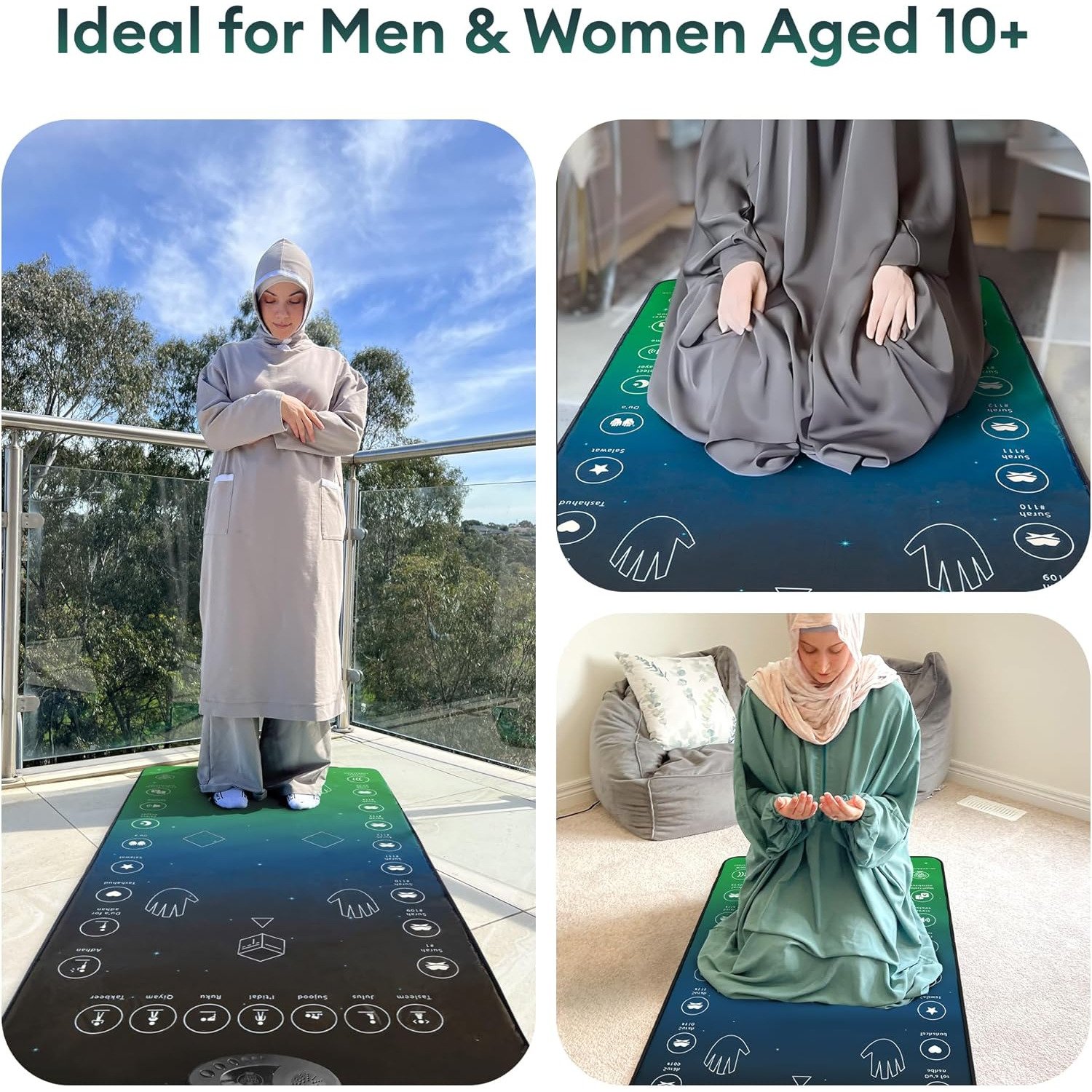 Adult Muslim Women Using Smart Prayer Mat for Learning
