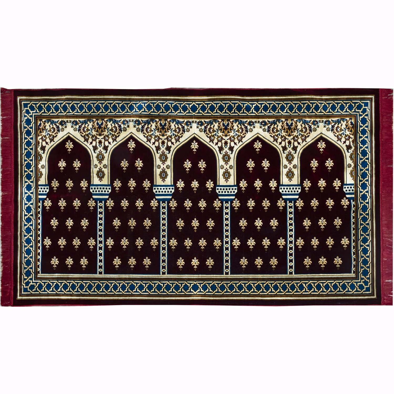 Black Modefa extra large prayer mat with Turkish velvet