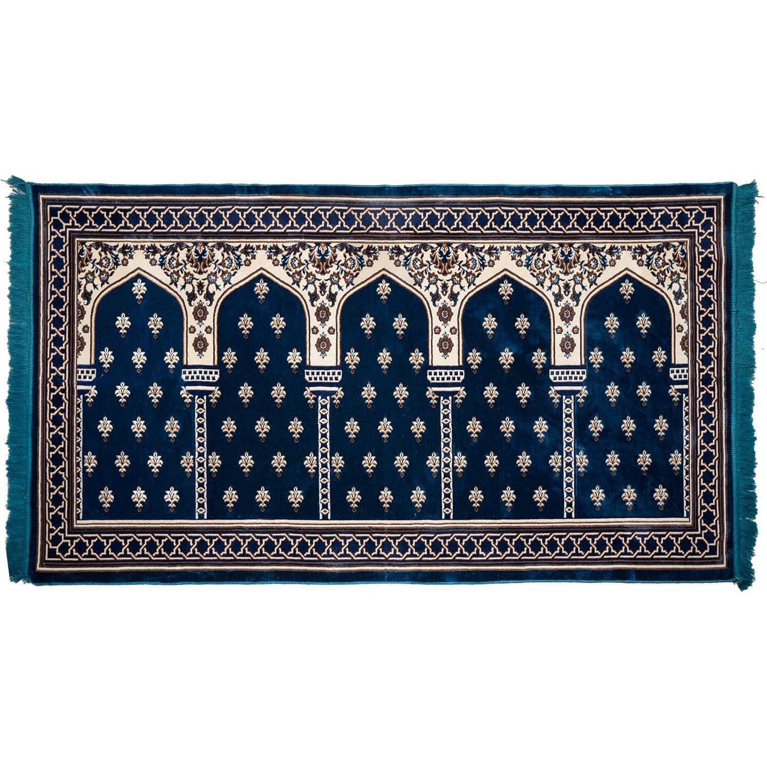 Blue Modefa large prayer mat for 5 people