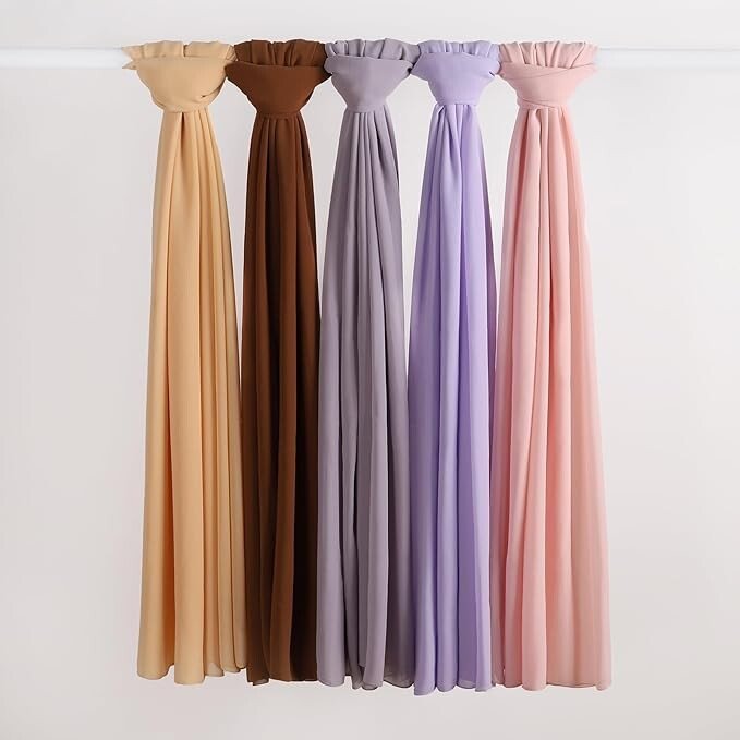 Febfim Long Chiffon Hijab Shawls