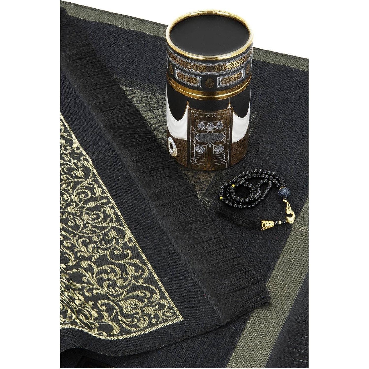Ihvan Black and Gold Islamic gift box set
