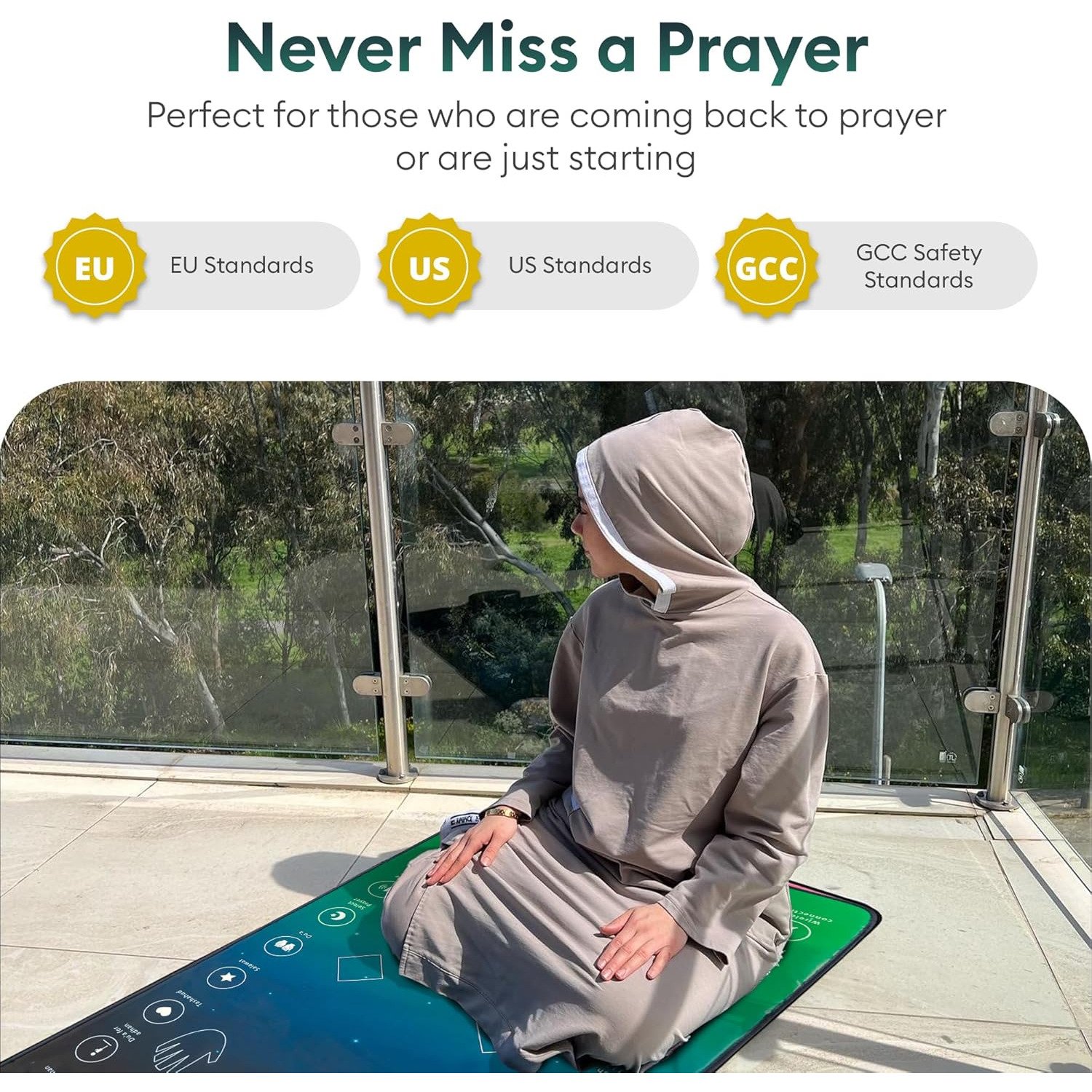 Islamic Electronic Prayer Mat with Global Safety Standards