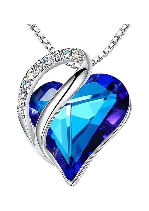 Leafael Bermuda Blue Heart Necklace