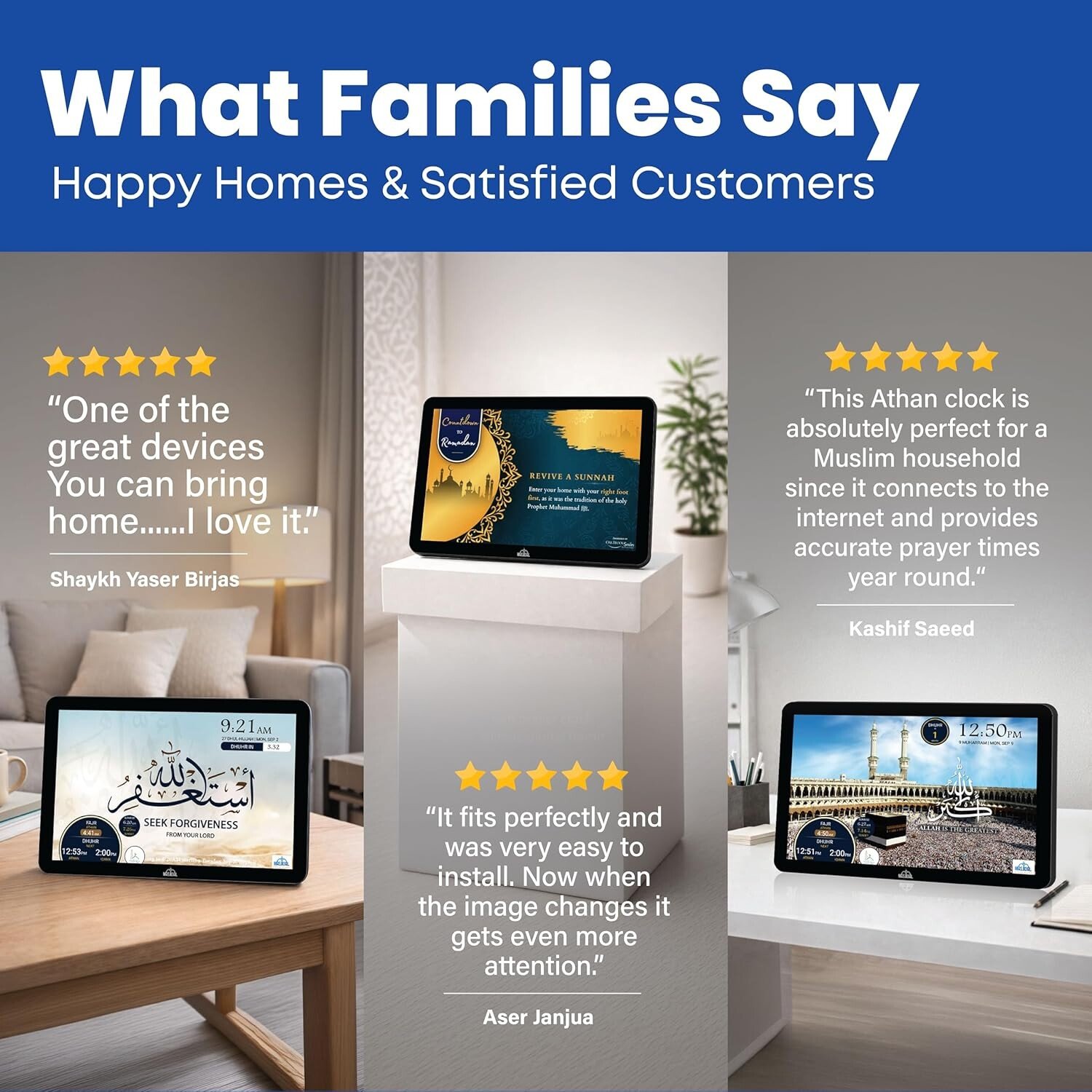 Masjidal Smart Azan Clock Customer Reviews
