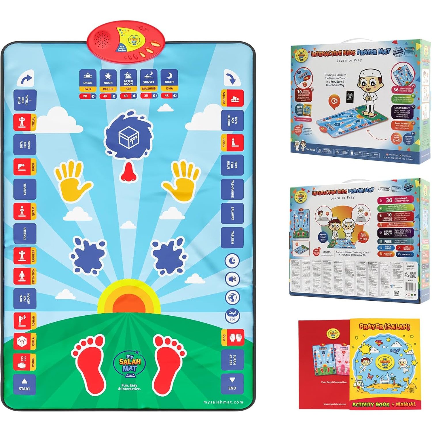 My Salah Mat Interactive Kids Prayer Mat Full Set