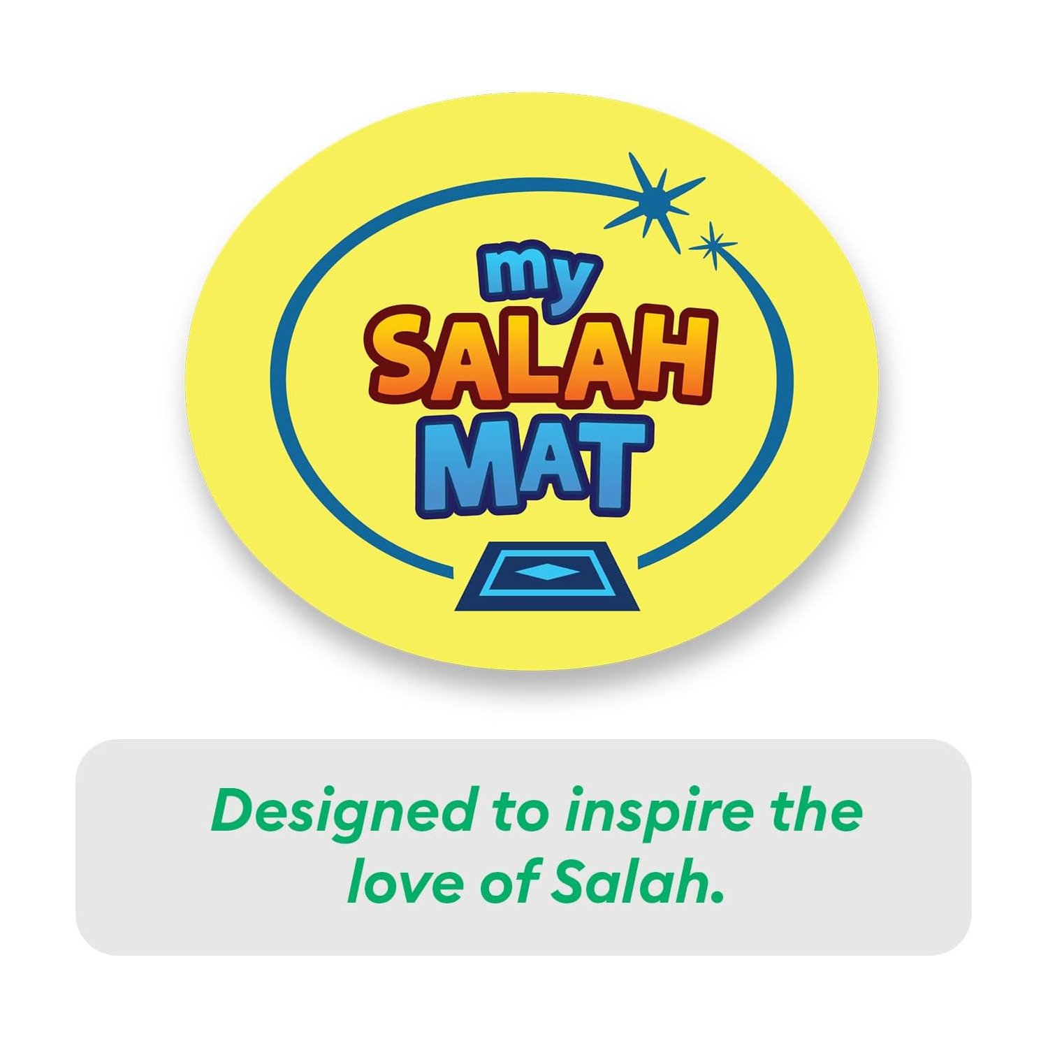 My Salah Mat Logo Interactive Muslim Prayer Mat Brand