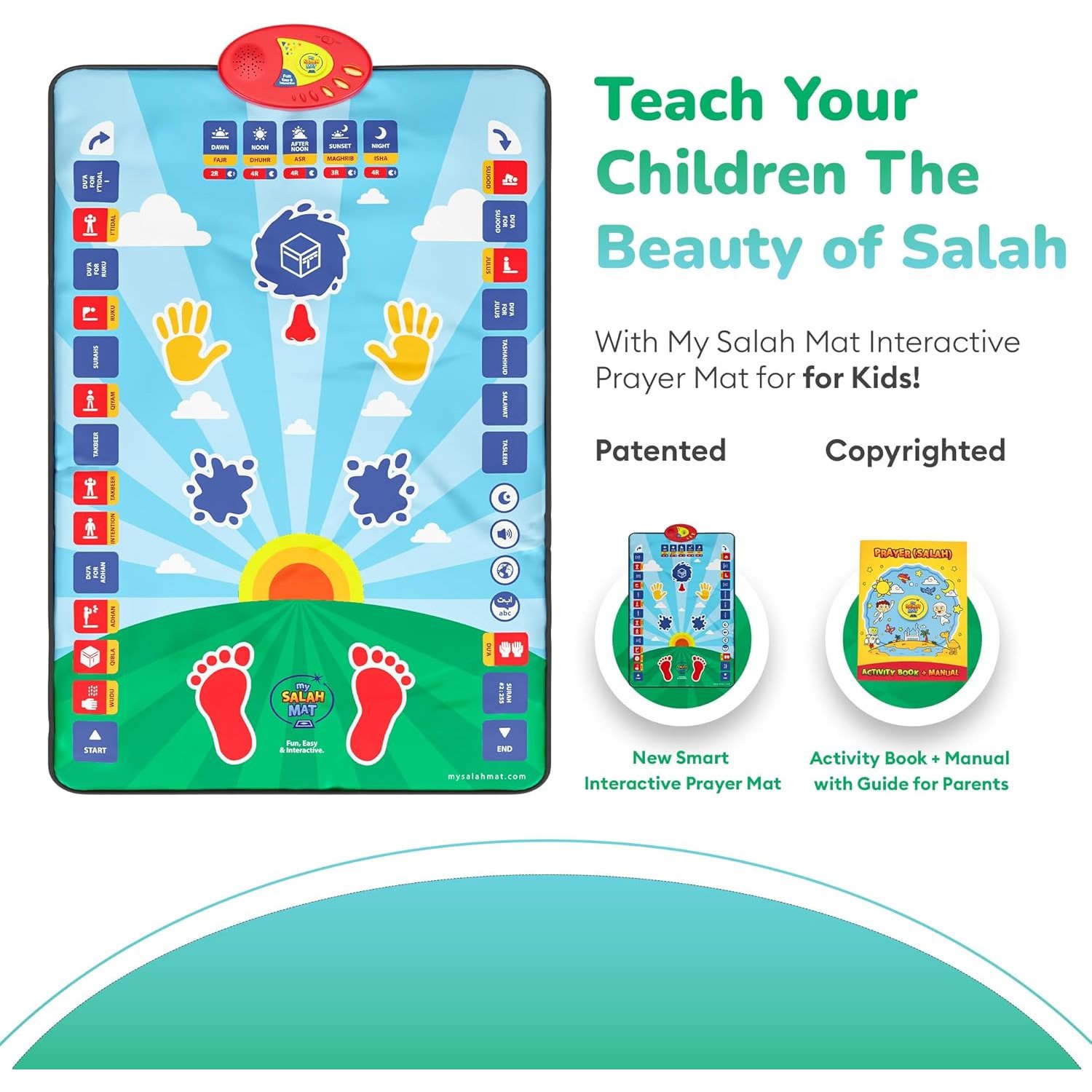 My Salah Mat Smart Interactive Muslim Prayer Mat for Kids