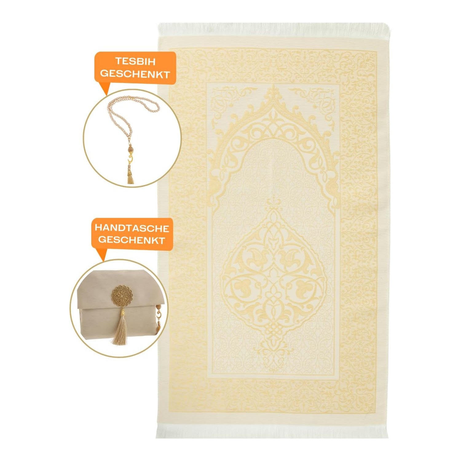Prien Muslim Prayer Mat with Free Tasbih and Gift Bag