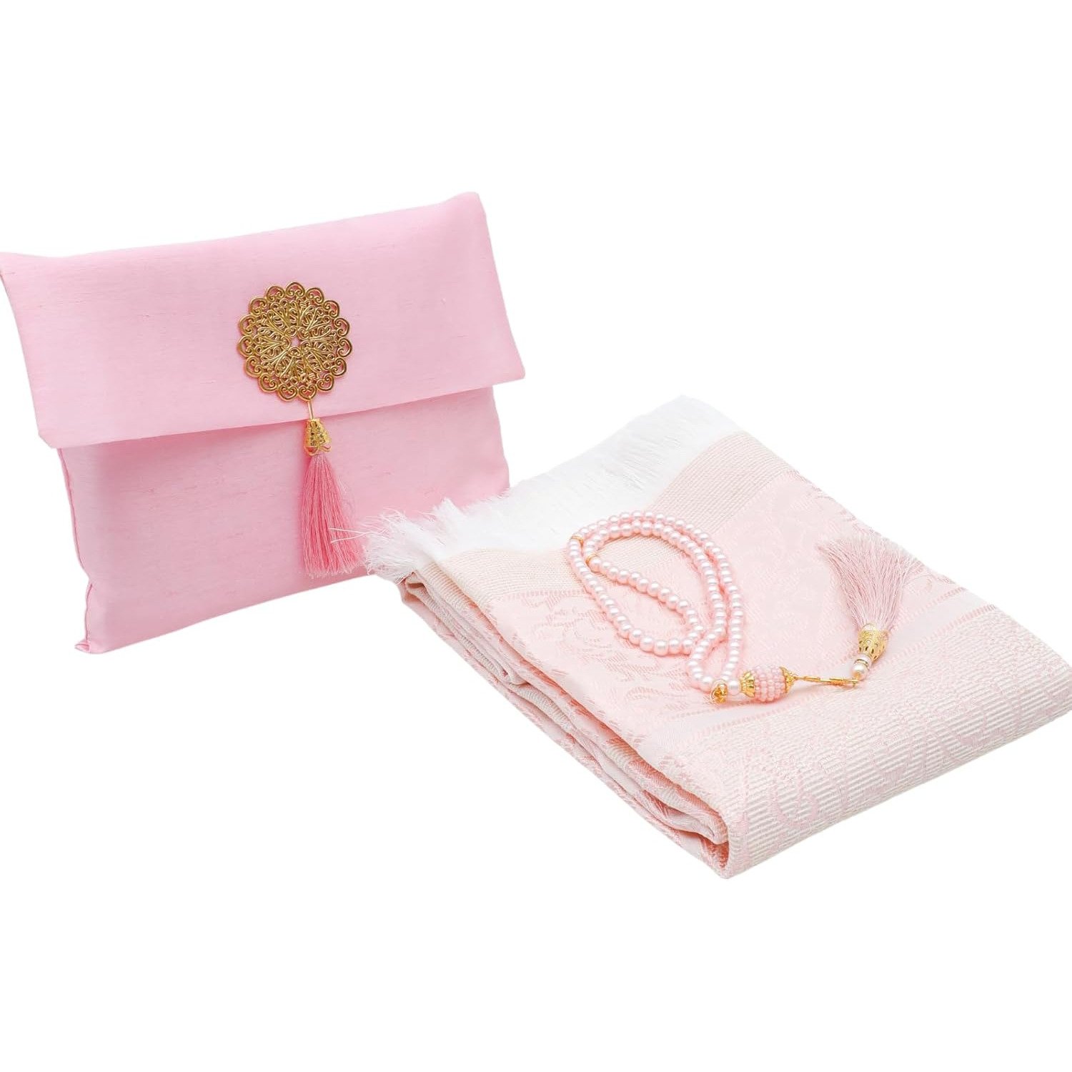 Prien Pink Foldable Muslim Prayer Mat for Her