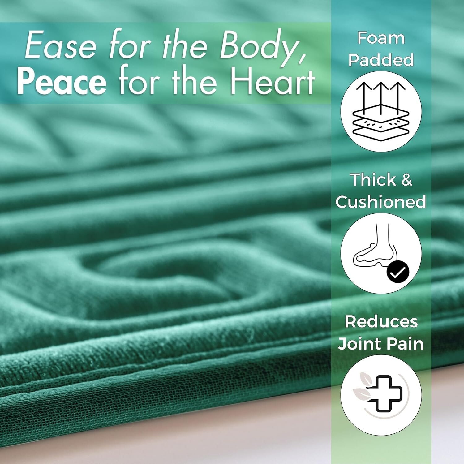 Sacred Artisans Orthopedic Muslim Prayer Mat for Joint Pain Relief