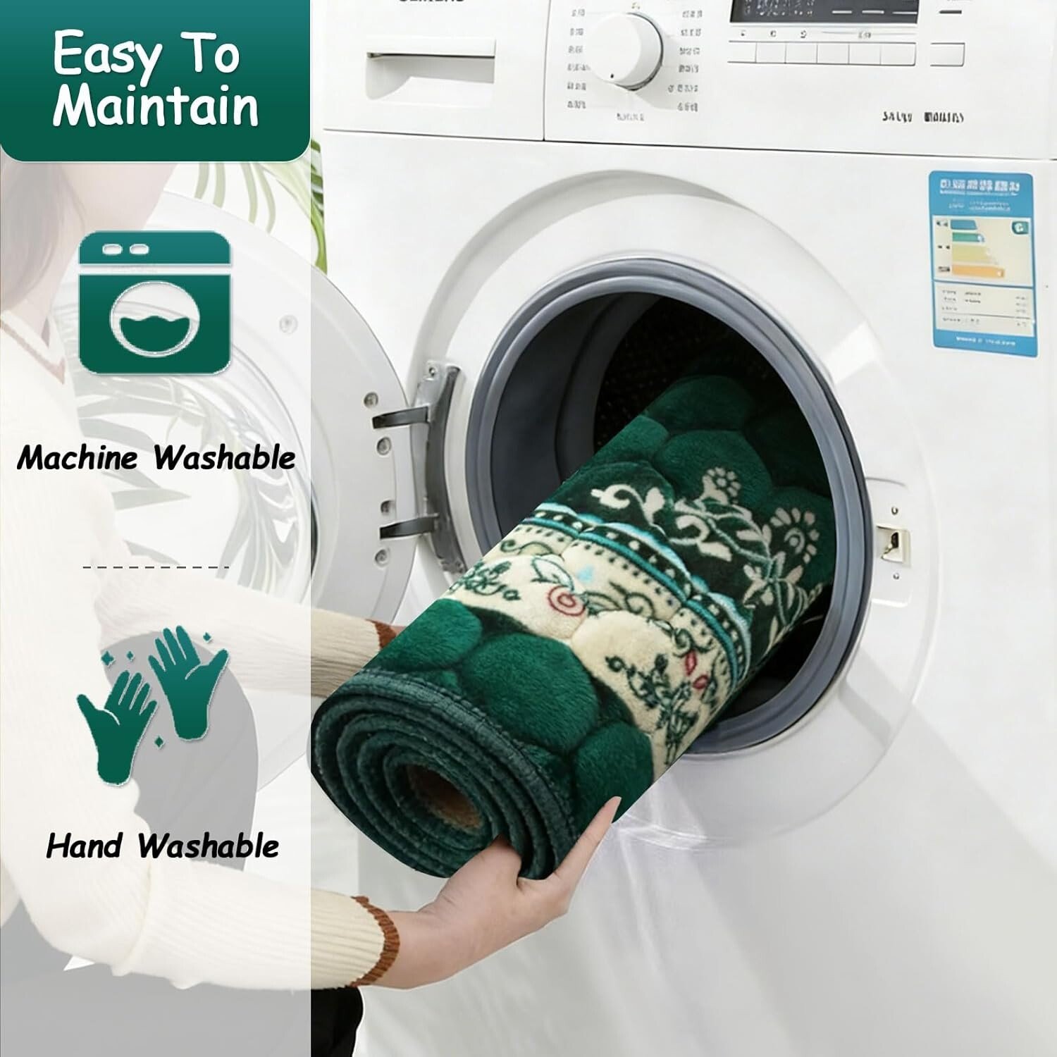 Washable Thick Prayer rug for elderly